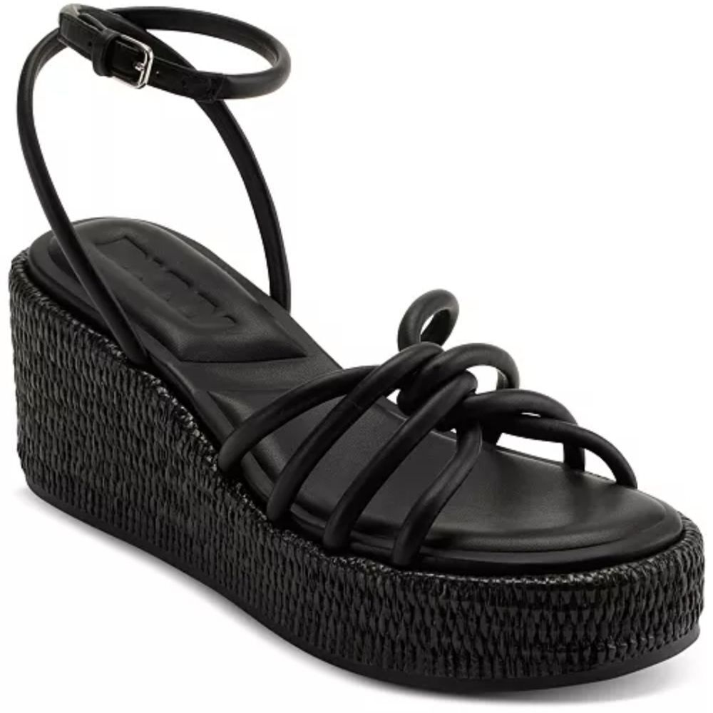 BRAND NEW DKNY CYRILLA ESPADRILLE WEDGE SANDAL